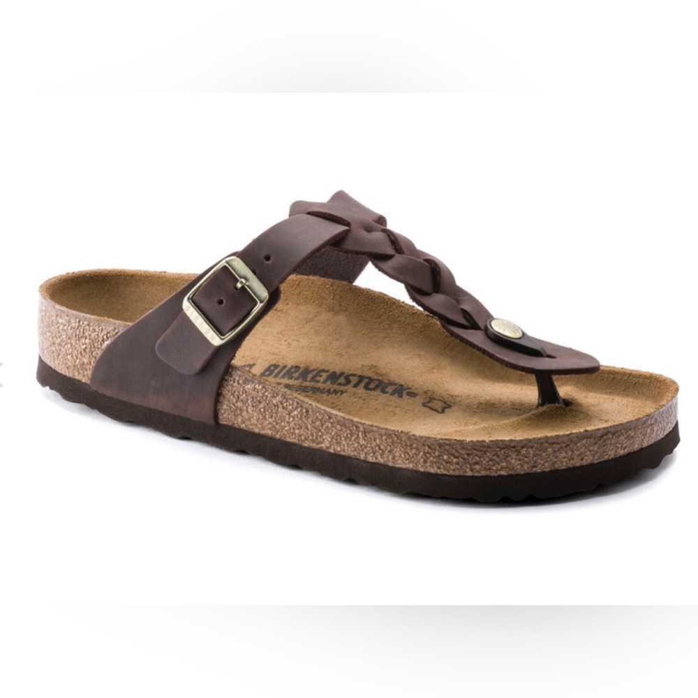 Birkenstock Braided Gizeh in size 39 (8-8 1/2) in Habana